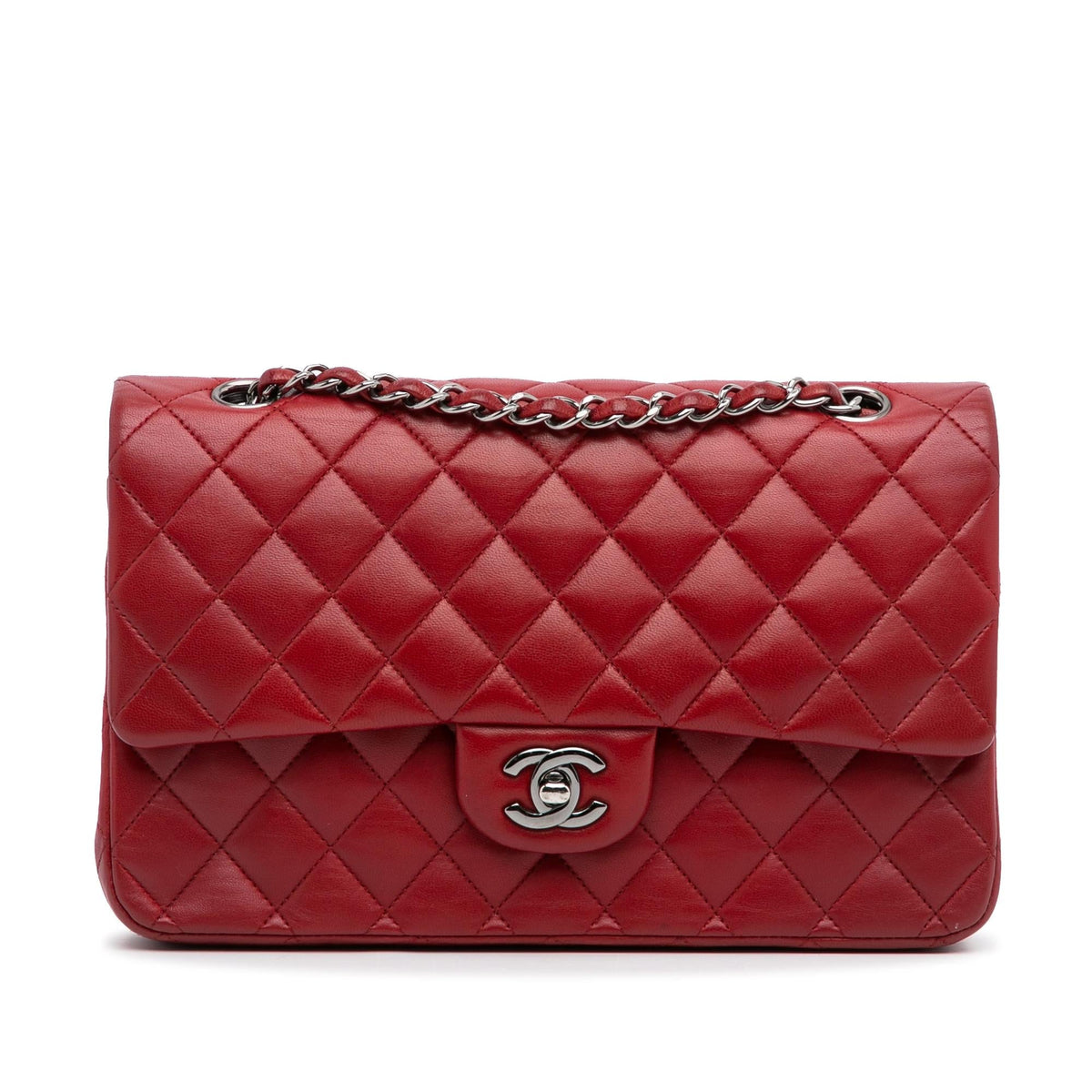 Chanel Medium Classic Lambskin Double Flap (SHG-9UQtL2)