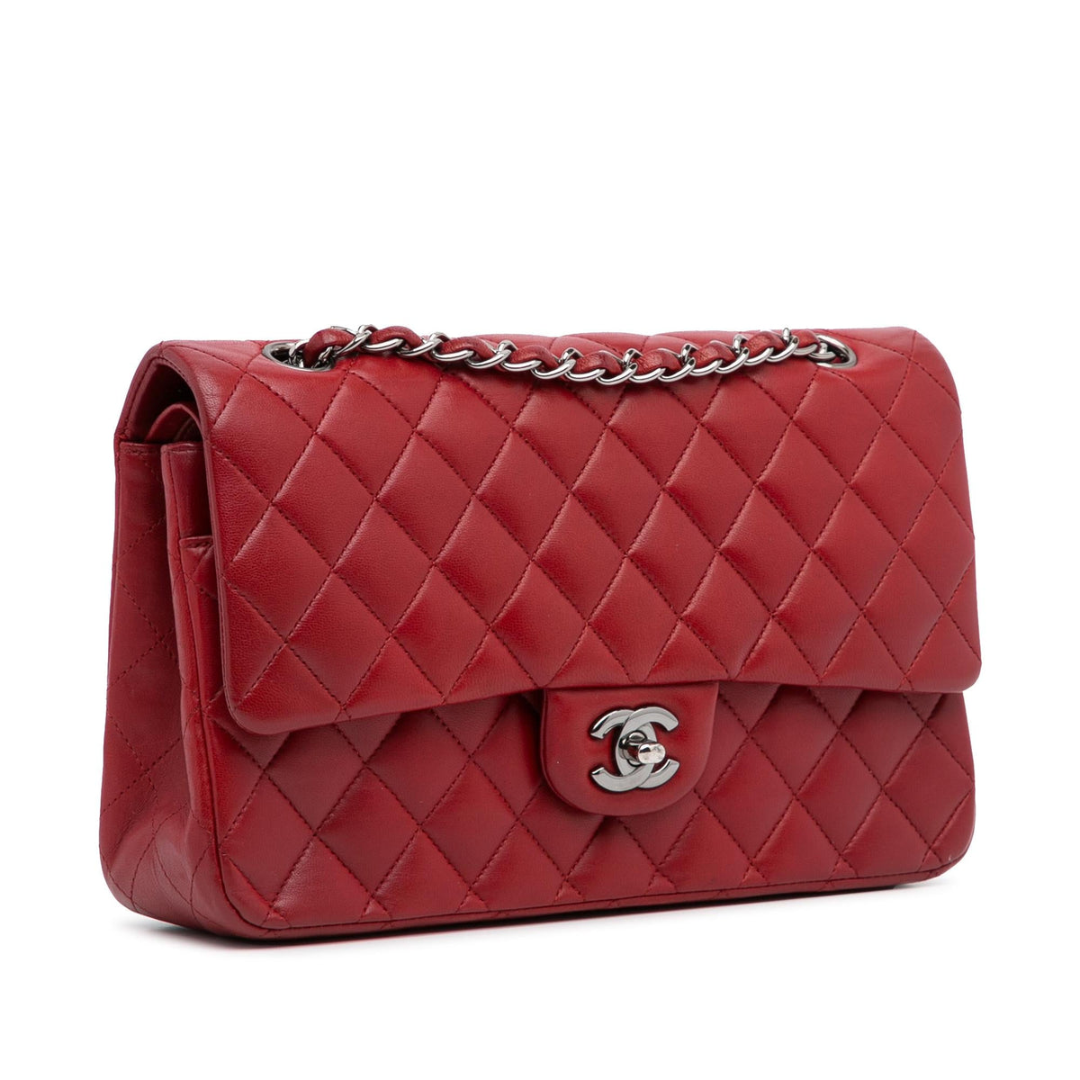 Chanel Medium Classic Lambskin Double Flap (SHG-9UQtL2)