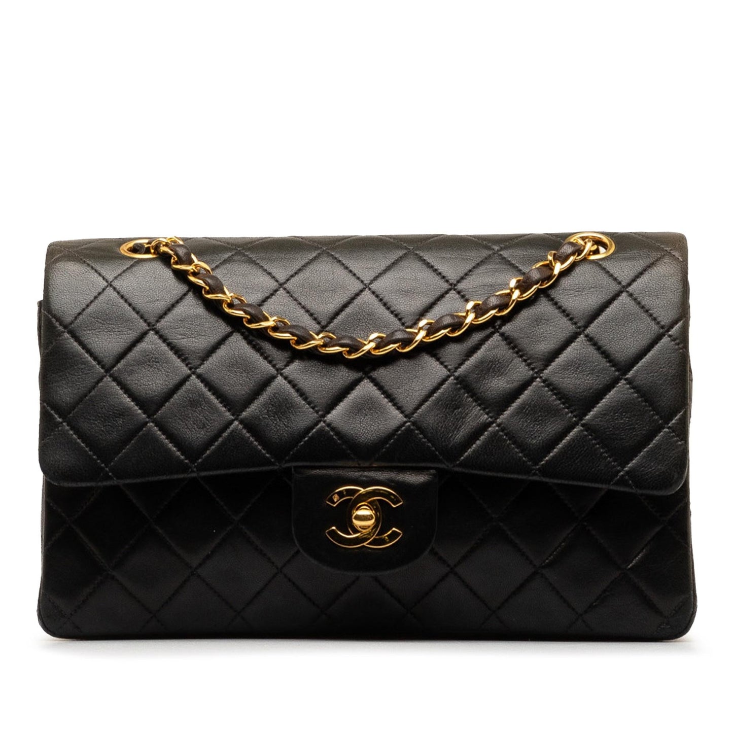 Chanel Medium Classic Lambskin Double Flap (SHG-IHTqBT)
