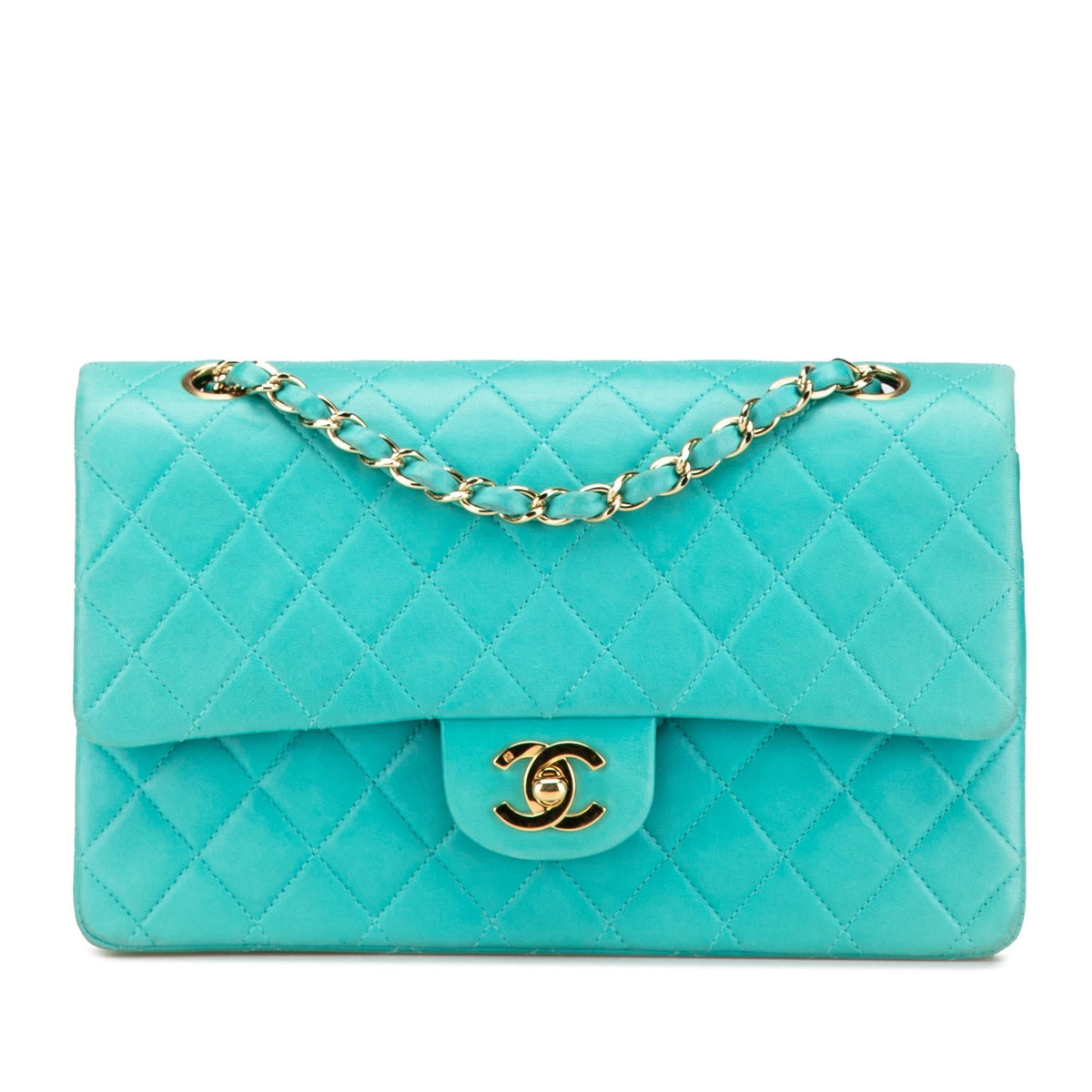 Chanel Medium Classic Lambskin Double Flap (SHG-TZZ1Tp)