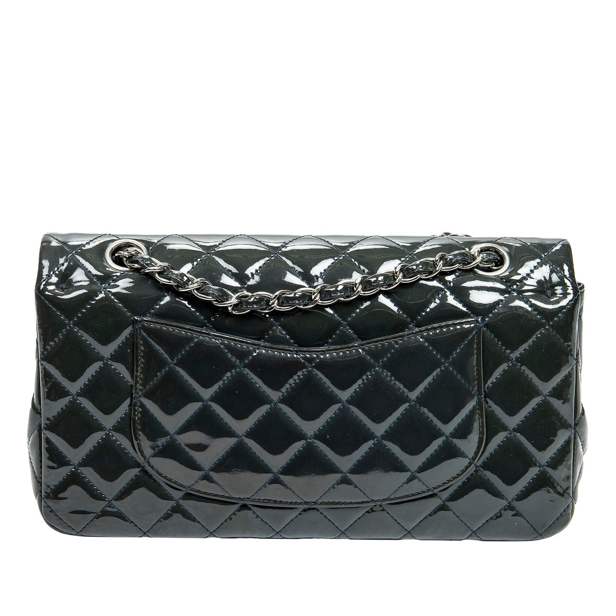 Chanel Medium Classic Patent Double Flap (SHG-hKrGfi)