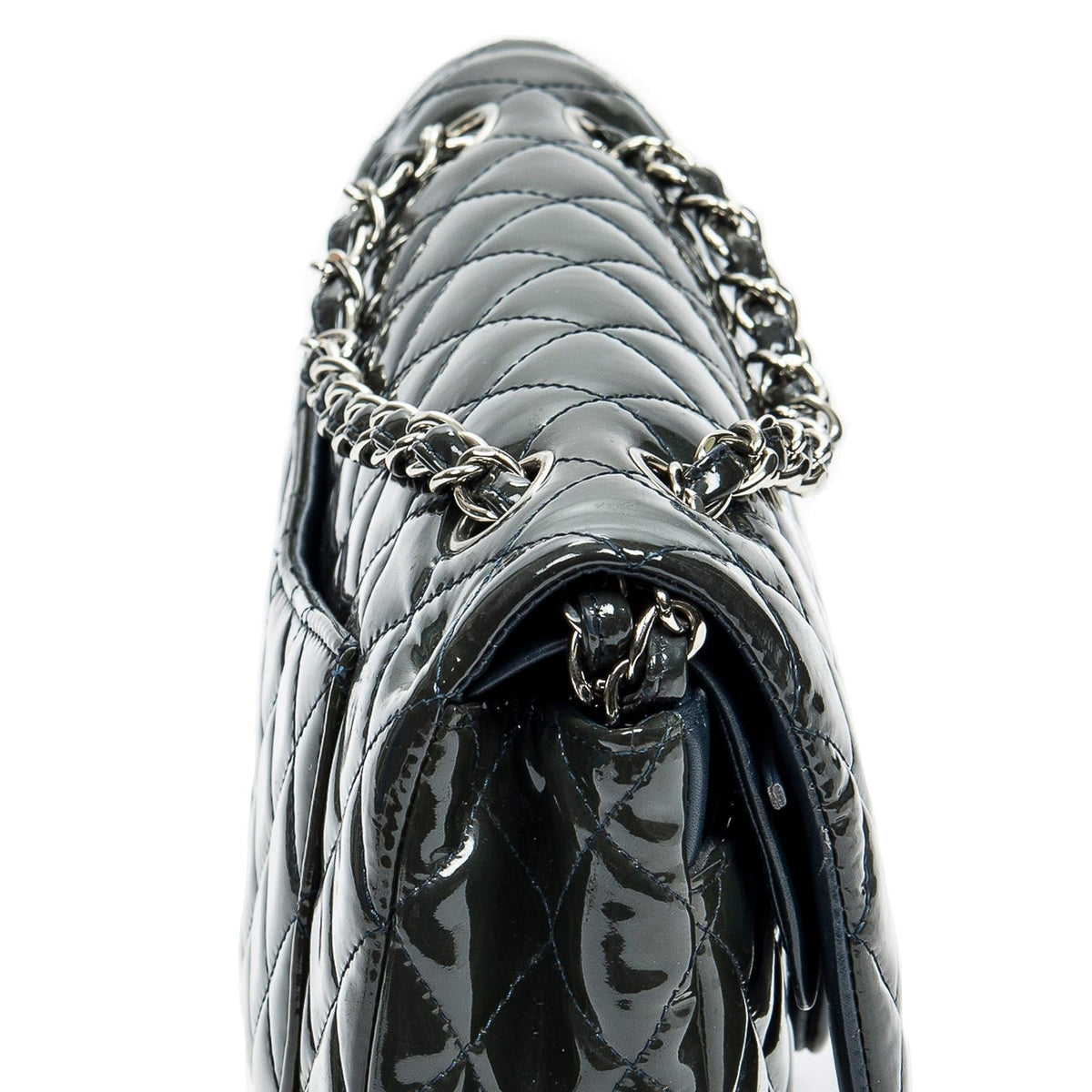 Chanel Medium Classic Patent Double Flap (SHG-hKrGfi)