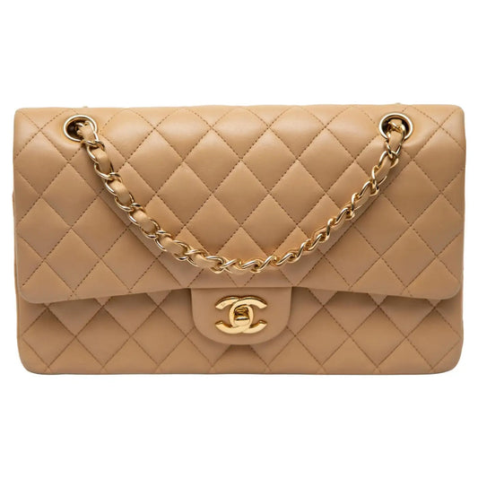 CHANEL QUILTED CALFSKIN CLASSIC DOUBLE FLAP MEDIUM SHOULDER BAG