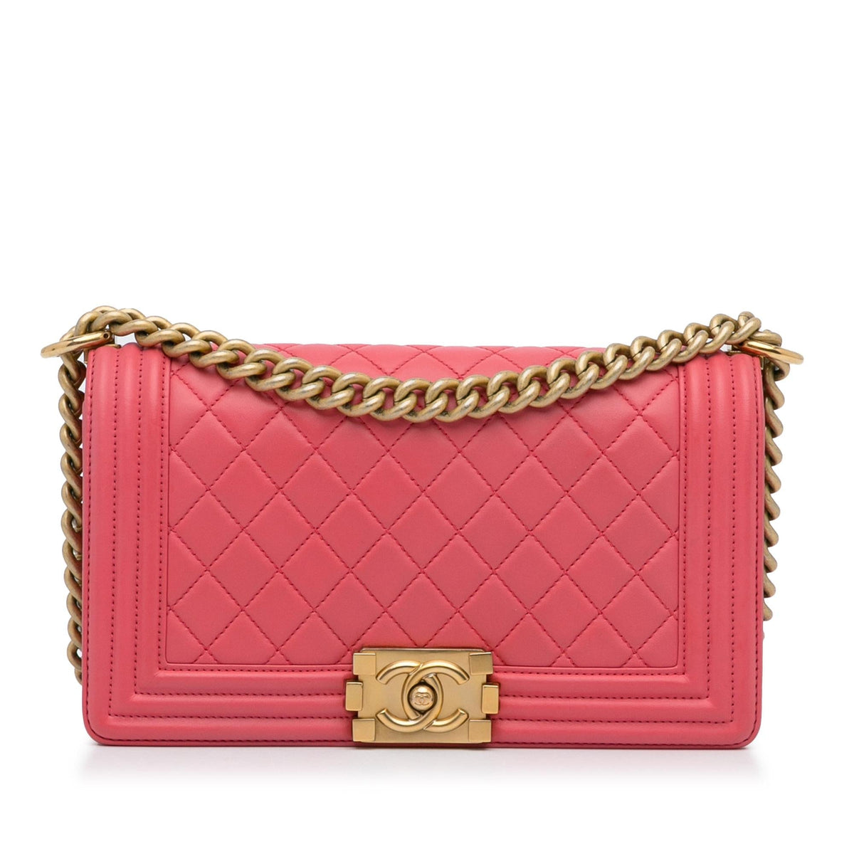 Chanel Medium Lambskin Boy Flap Bag (SHG-5TRcJM)