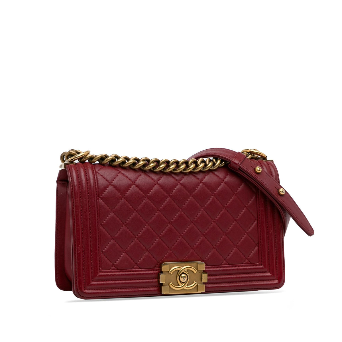 Chanel Medium Lambskin Boy Flap Bag (SHG-8UJu8C)