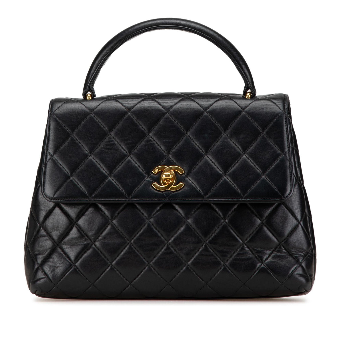 Chanel Medium Lambskin Kelly Top Handle Bag (SHG-5hh0BV)