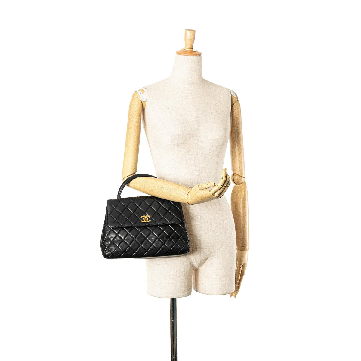 Chanel Medium Lambskin Kelly Top Handle Bag (SHG-5hh0BV)