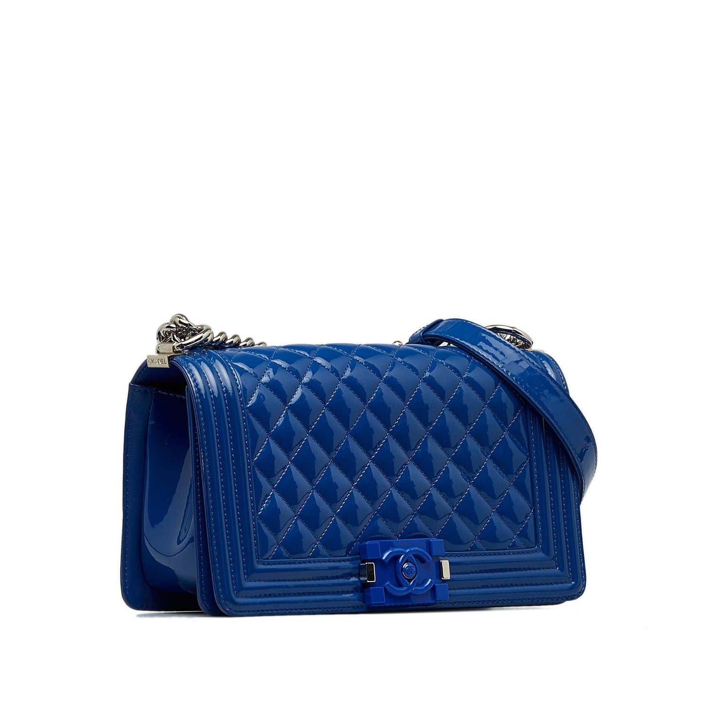 Chanel Medium Patent Boy Plexiglass Crossbody Bag (SHG-MIDfdG)