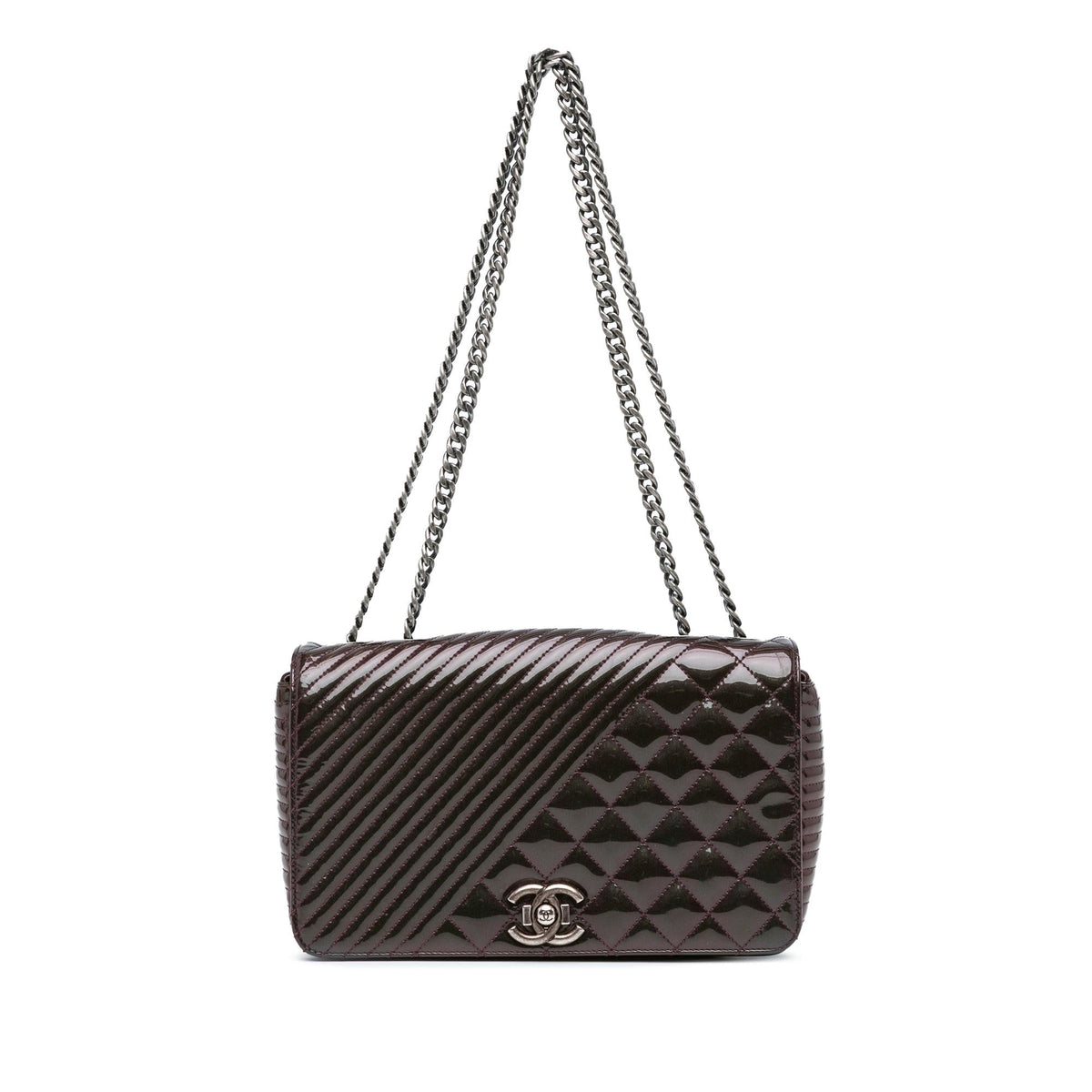 Chanel Medium Patent Coco Boy Flap (SHG-YE0eQ6)