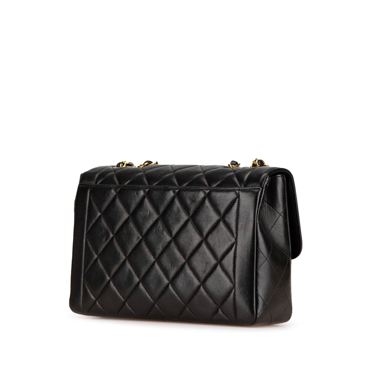 Chanel Medium Quilted Lambskin Border Single Flap (SHG-Tu2Hic)