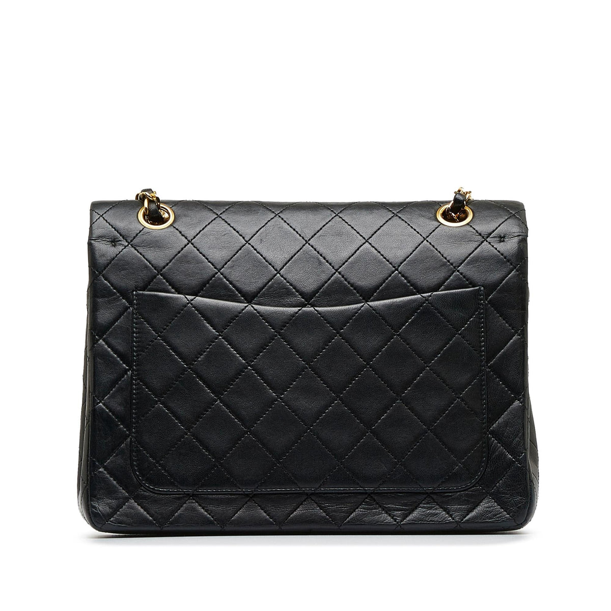 Chanel Medium Tall Classic Lambskin Double Flap (SHG-noIwy5)