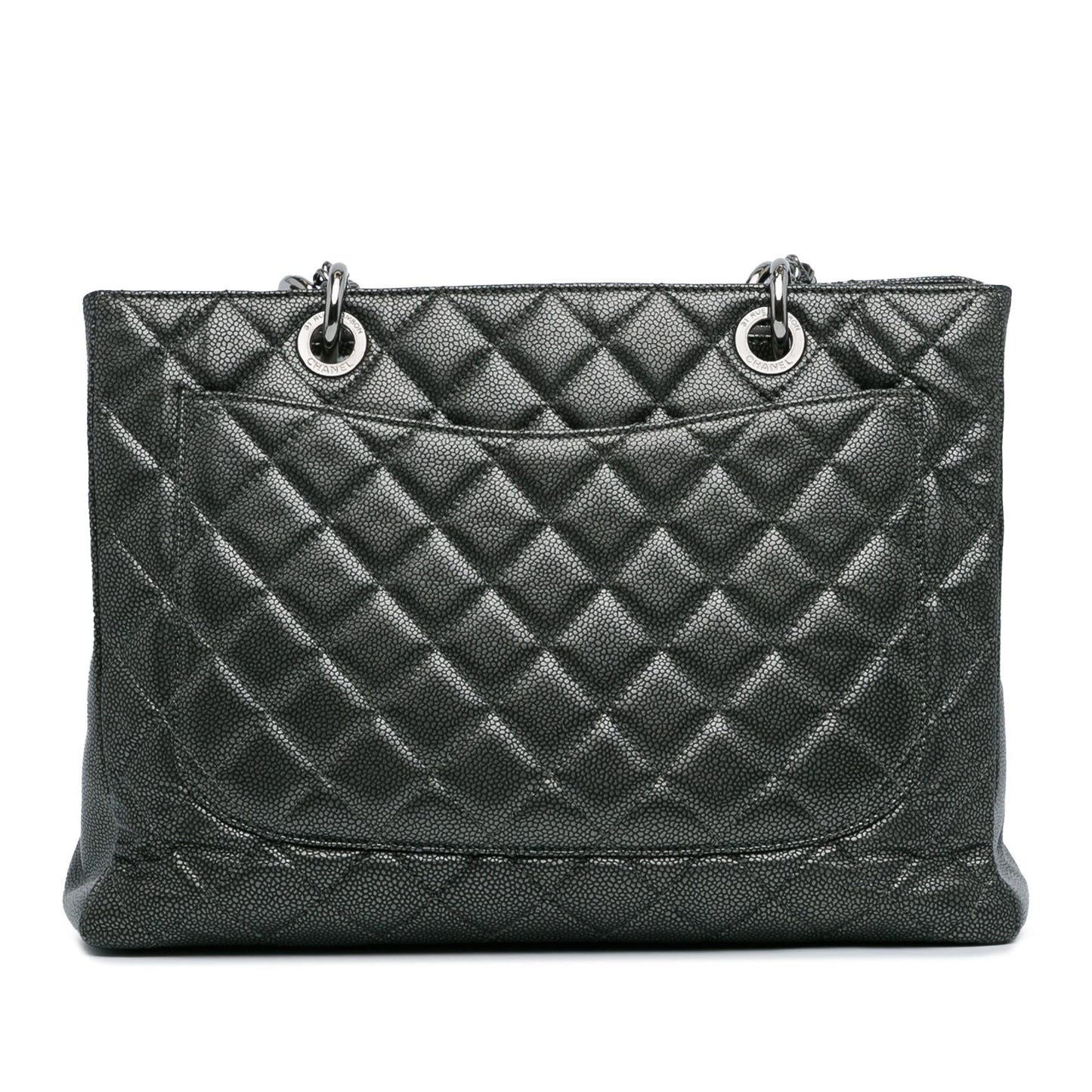 Chanel Metallic Caviar Grand Shopping Tote (SHG-xuVhel)