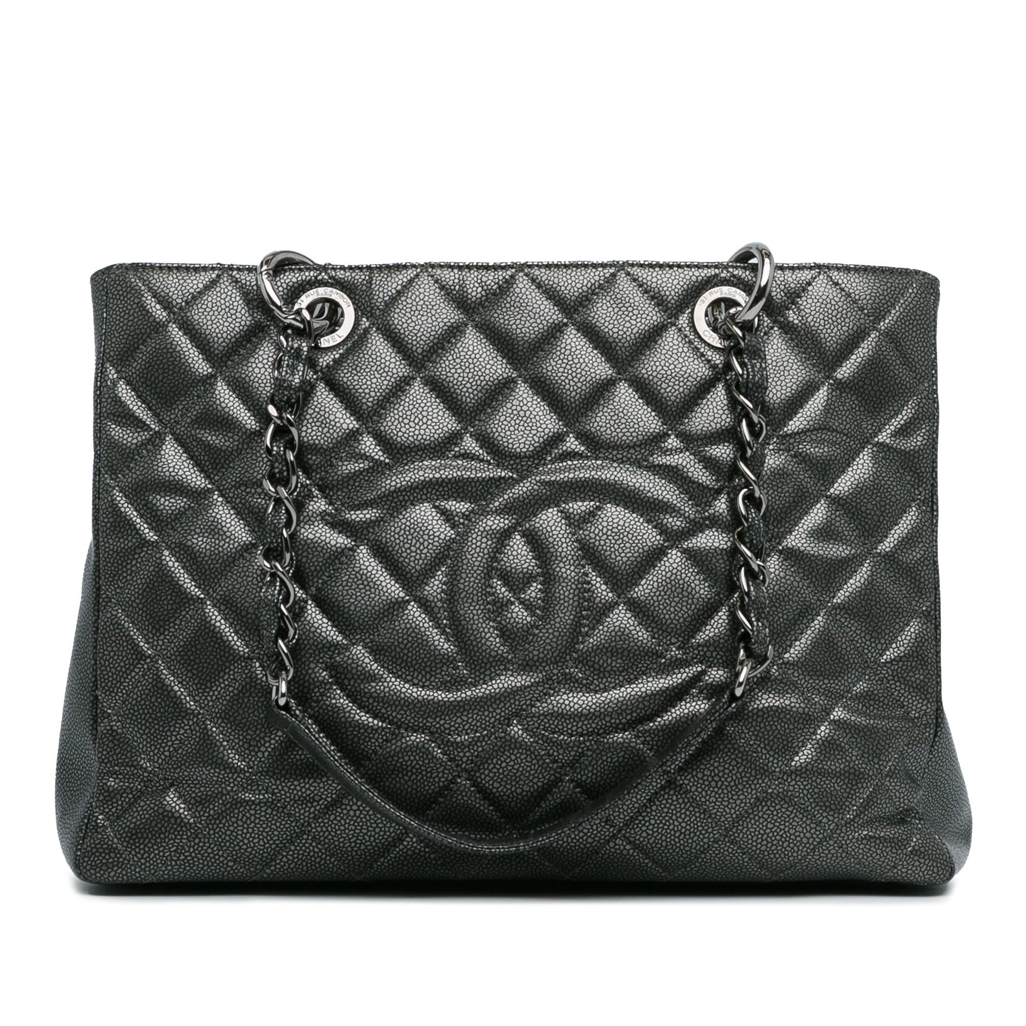 Chanel Metallic Caviar Grand Shopping Tote (SHG-xuVhel)