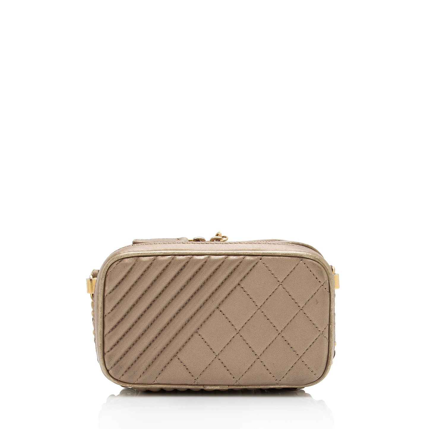 Chanel Metallic Lambskin Coco Camera Mini Shoulder Bag (SHF-7xYr5Z)