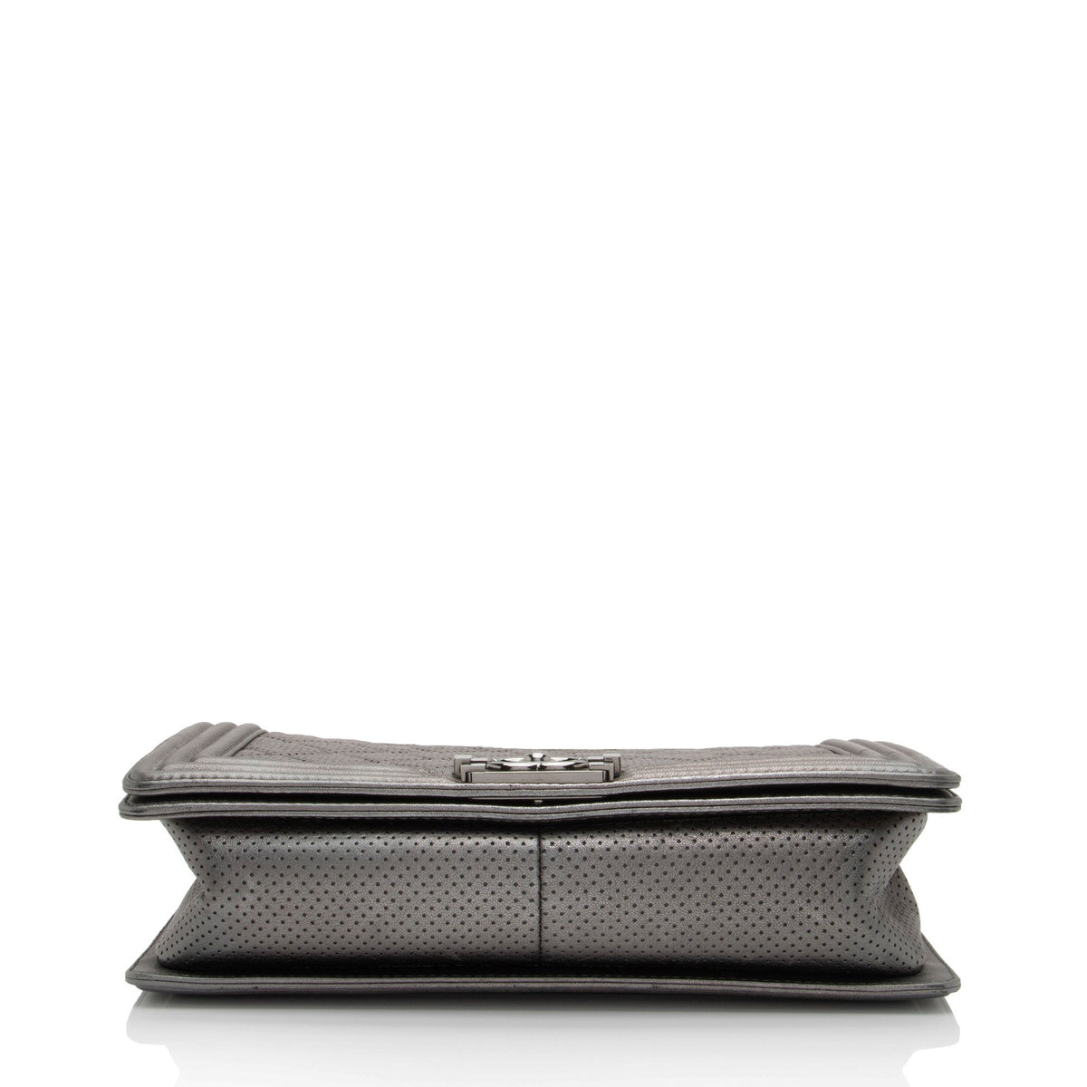 Chanel Metallic Perforated Lambskin New Medium Boy Bag (SHF-hpWTCx)
