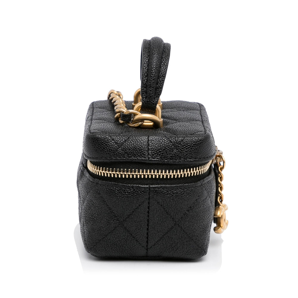 Chanel Micro Caviar Vanity Case with Chain (SHG-HLIw6X)