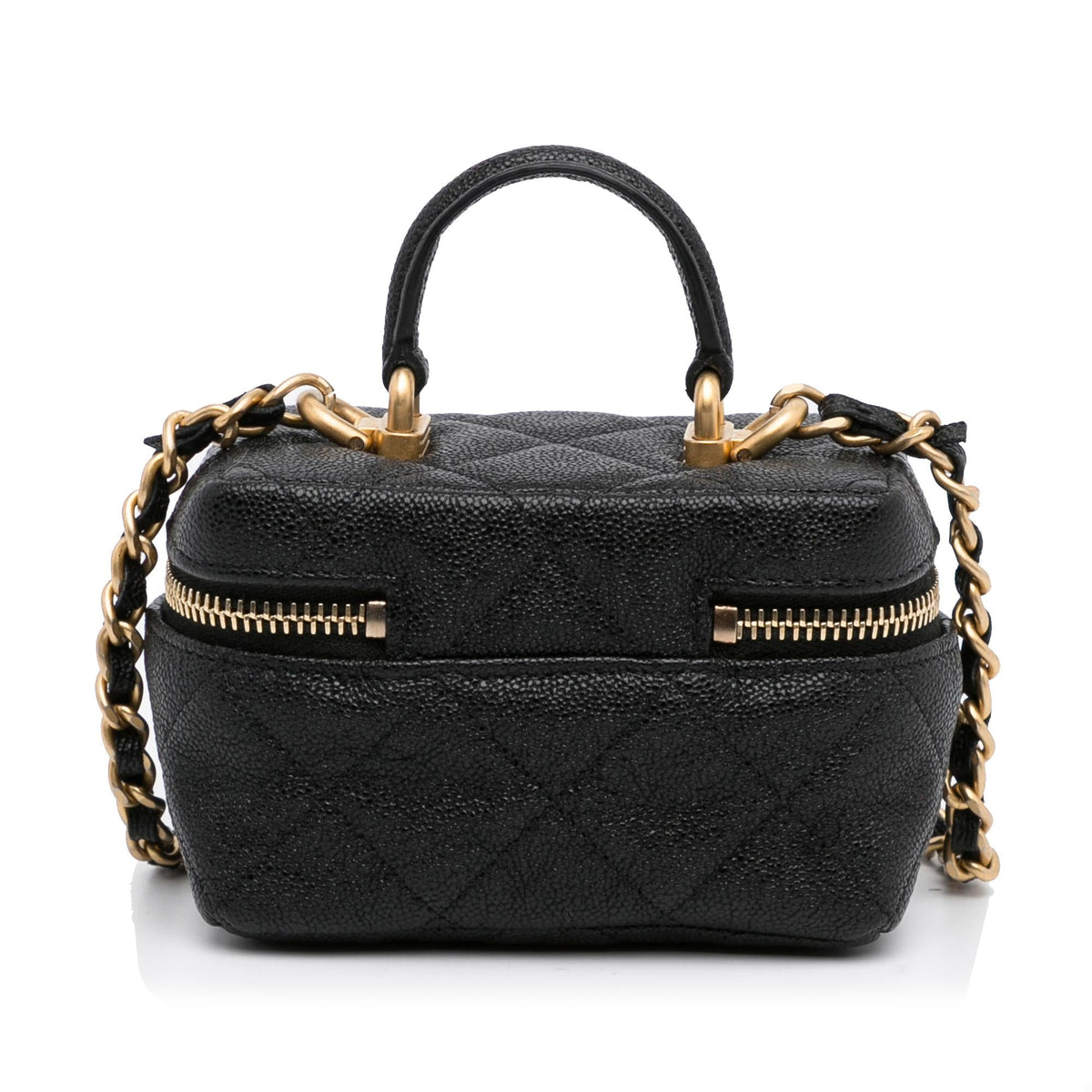 Chanel Micro Caviar Vanity Case with Chain (SHG-HLIw6X)