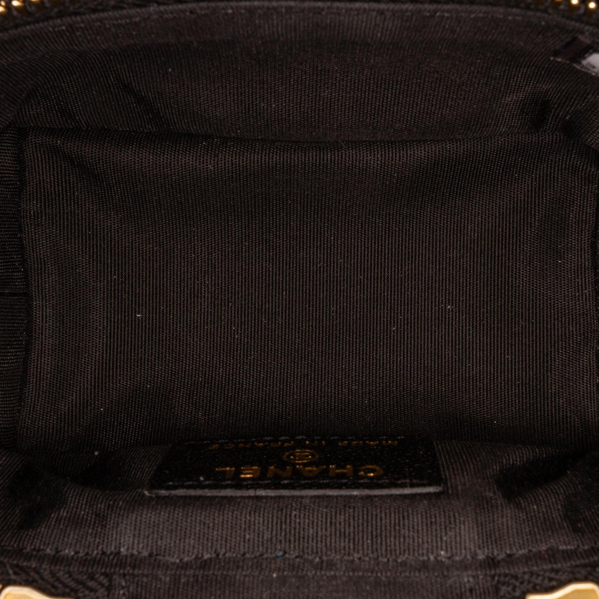 Chanel Micro Caviar Vanity Case with Chain (SHG-HLIw6X)