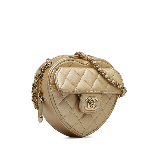 Chanel Mini CC in Love Heart Crossbody