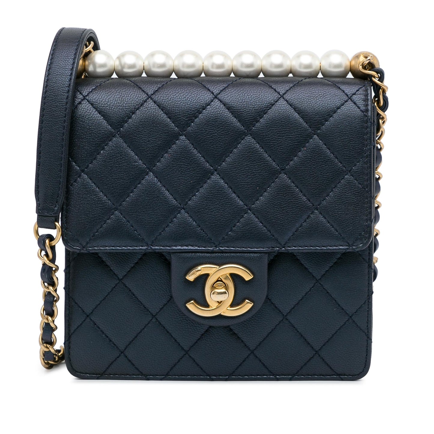 Chanel Mini Chic Pearls Crossbody (SHG-pRMwFk)