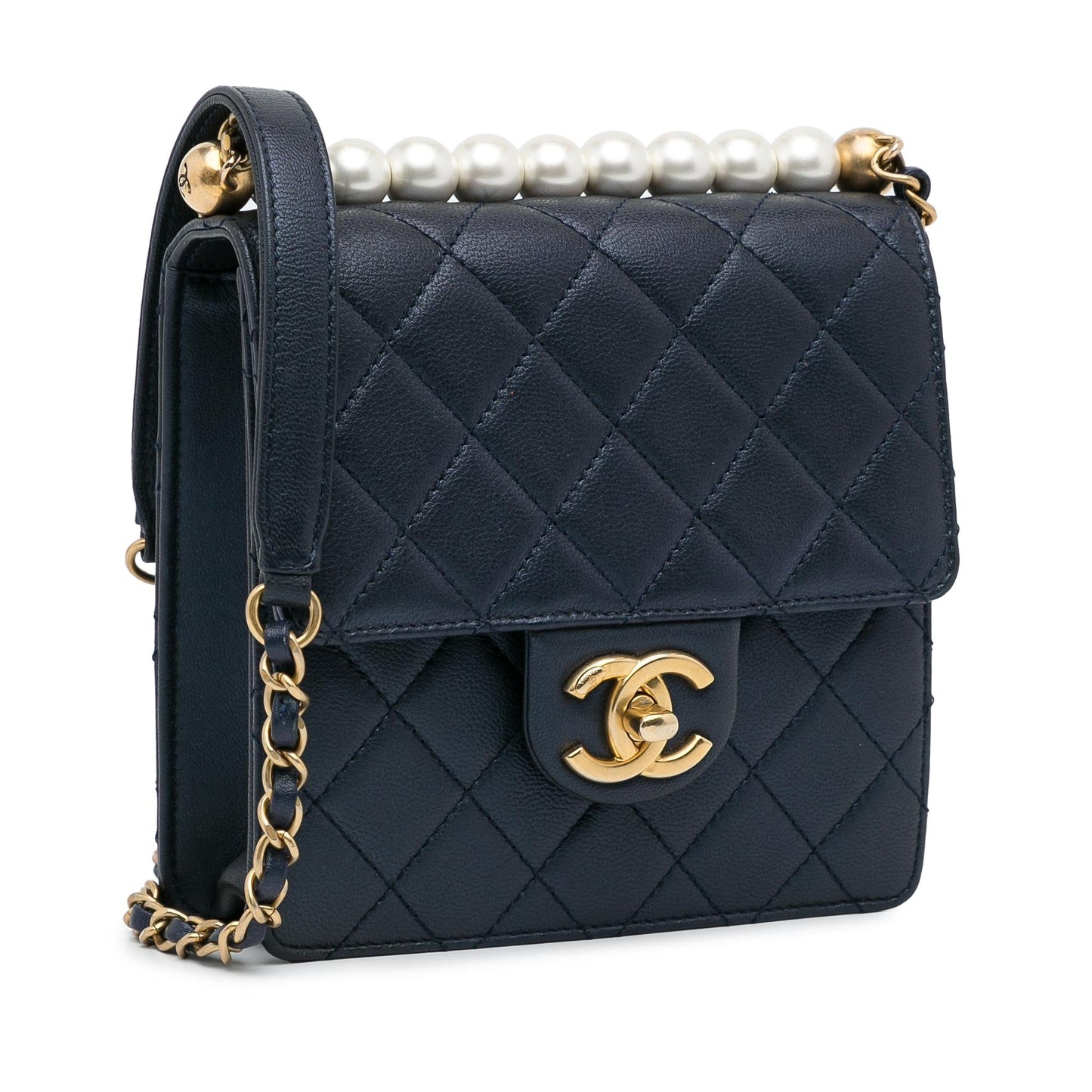 Chanel Mini Chic Pearls Crossbody (SHG-pRMwFk)