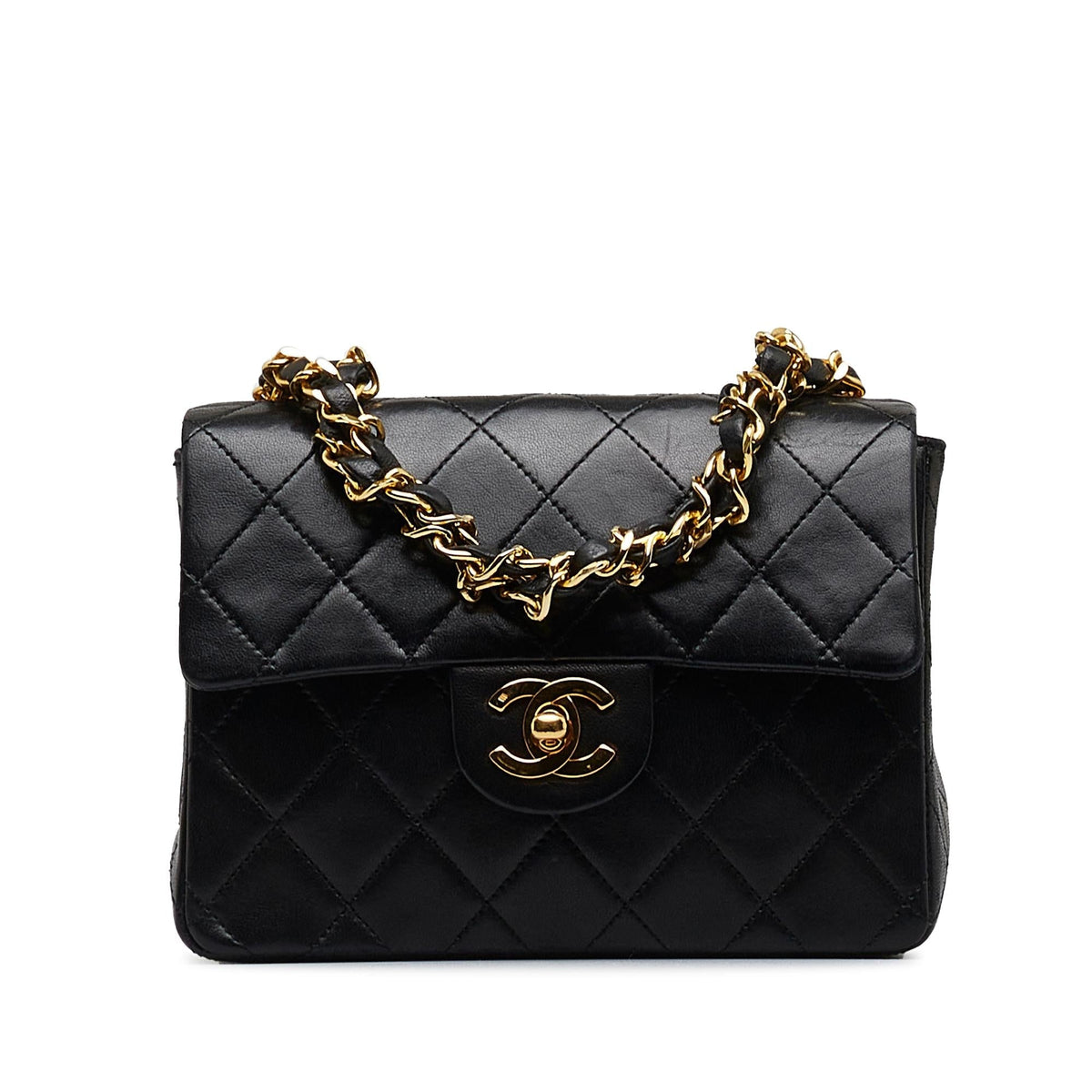 Chanel Mini Classic Lambskin Square Flap (SHG-lnKMMQ)