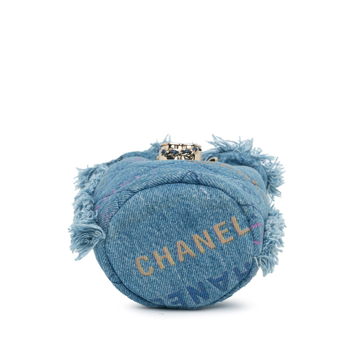 Chanel Mini Denim Mood Bucket with Chain (SHG-ThquAC)