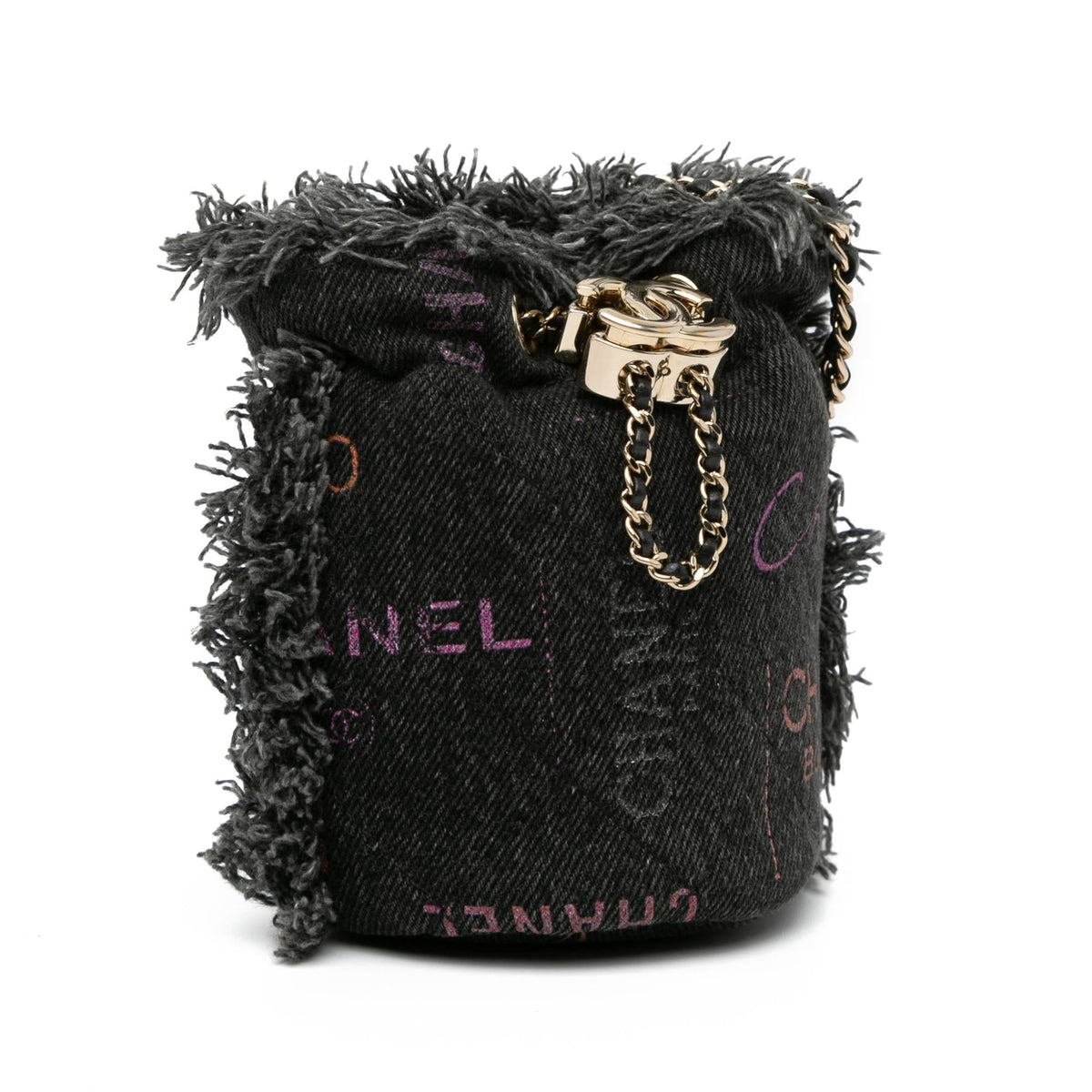 Chanel Mini Denim Mood Bucket with Chain (SHG-u5NBnA)