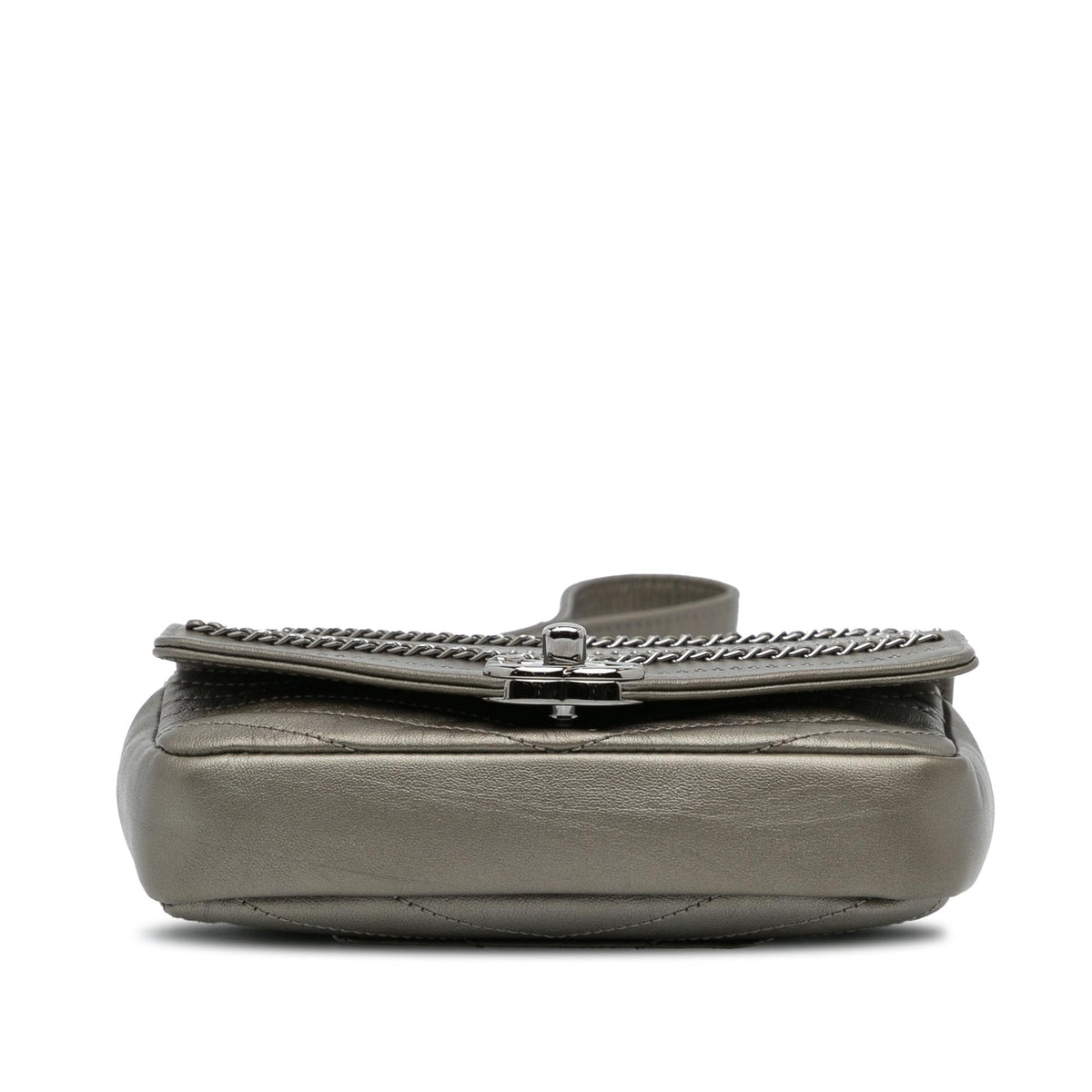 Chanel Mini Embellished Calfskin Chevron Square Envelop Flap (SHG-dq1dJN)