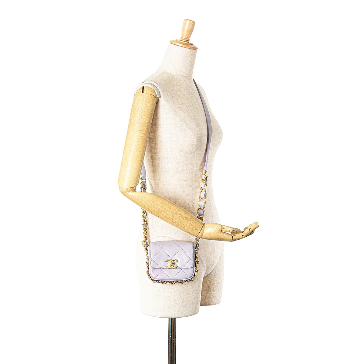 Chanel Mini Quilted Calfskin Framing Chain Flap (SHG-f0Hbht)