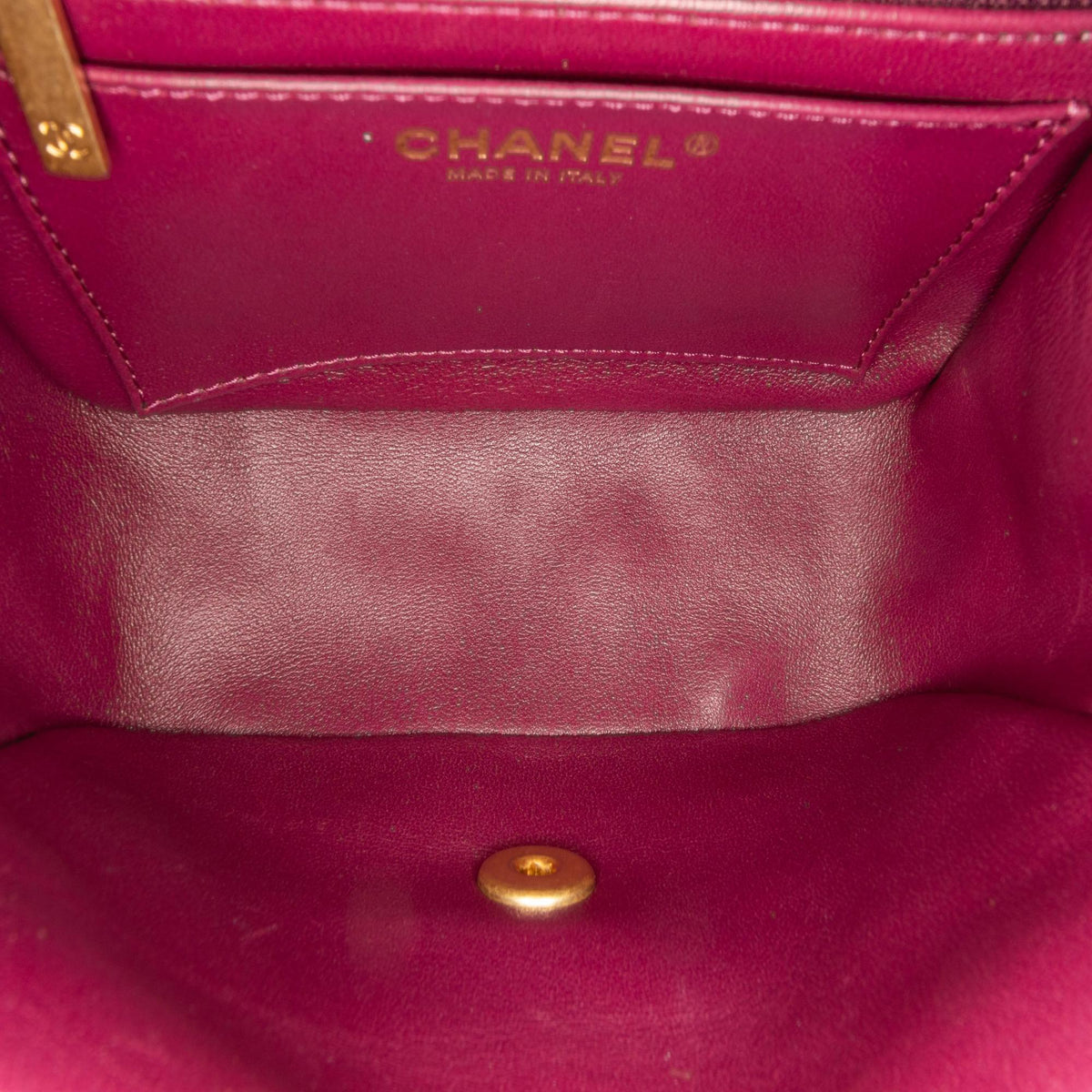 Chanel Mini Quilted Lambskin Single Flap (SHG-djjzp4)