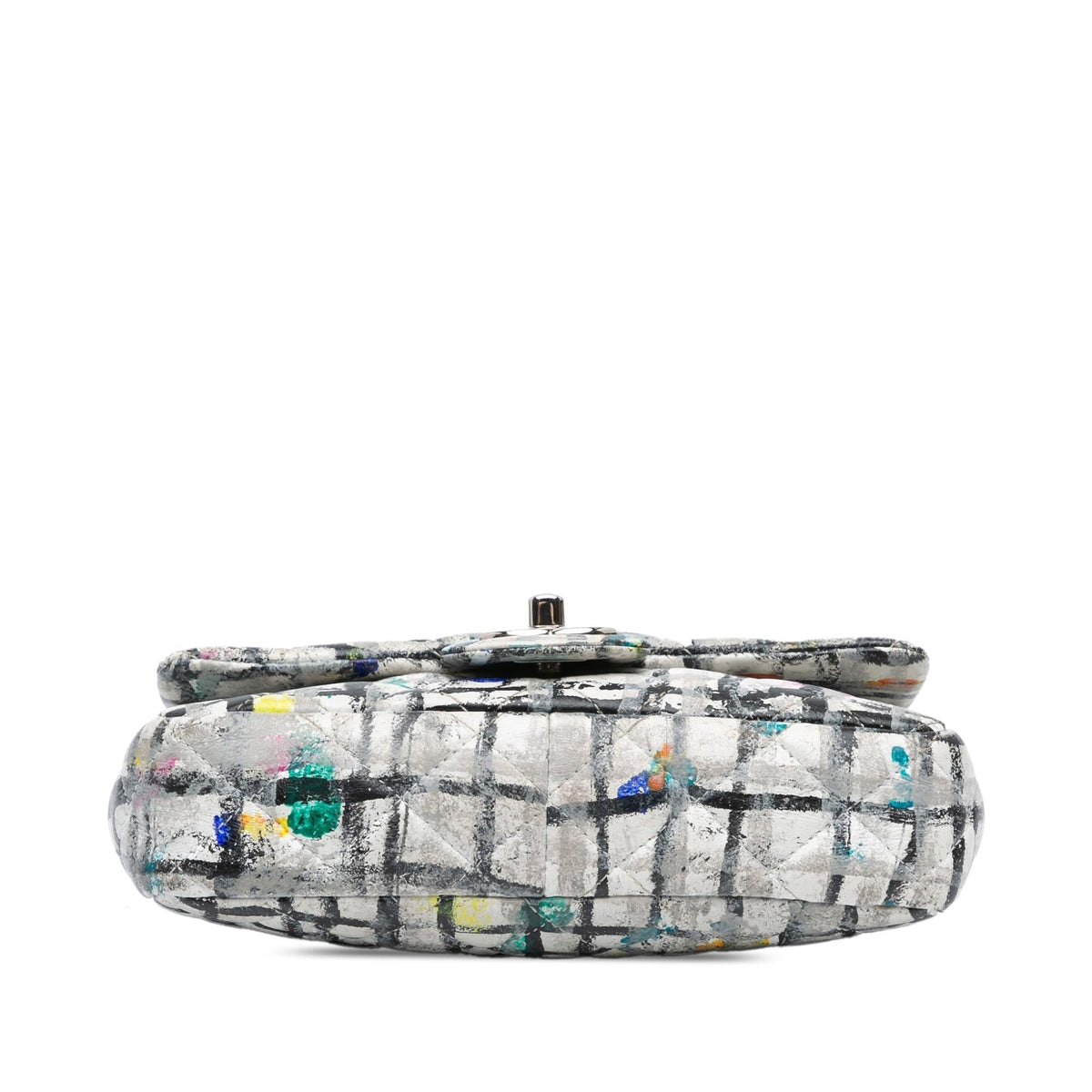 Chanel Mini Rectangular Calfskin Hand Painted Graffiti Flap (SHG-mO8ouq)