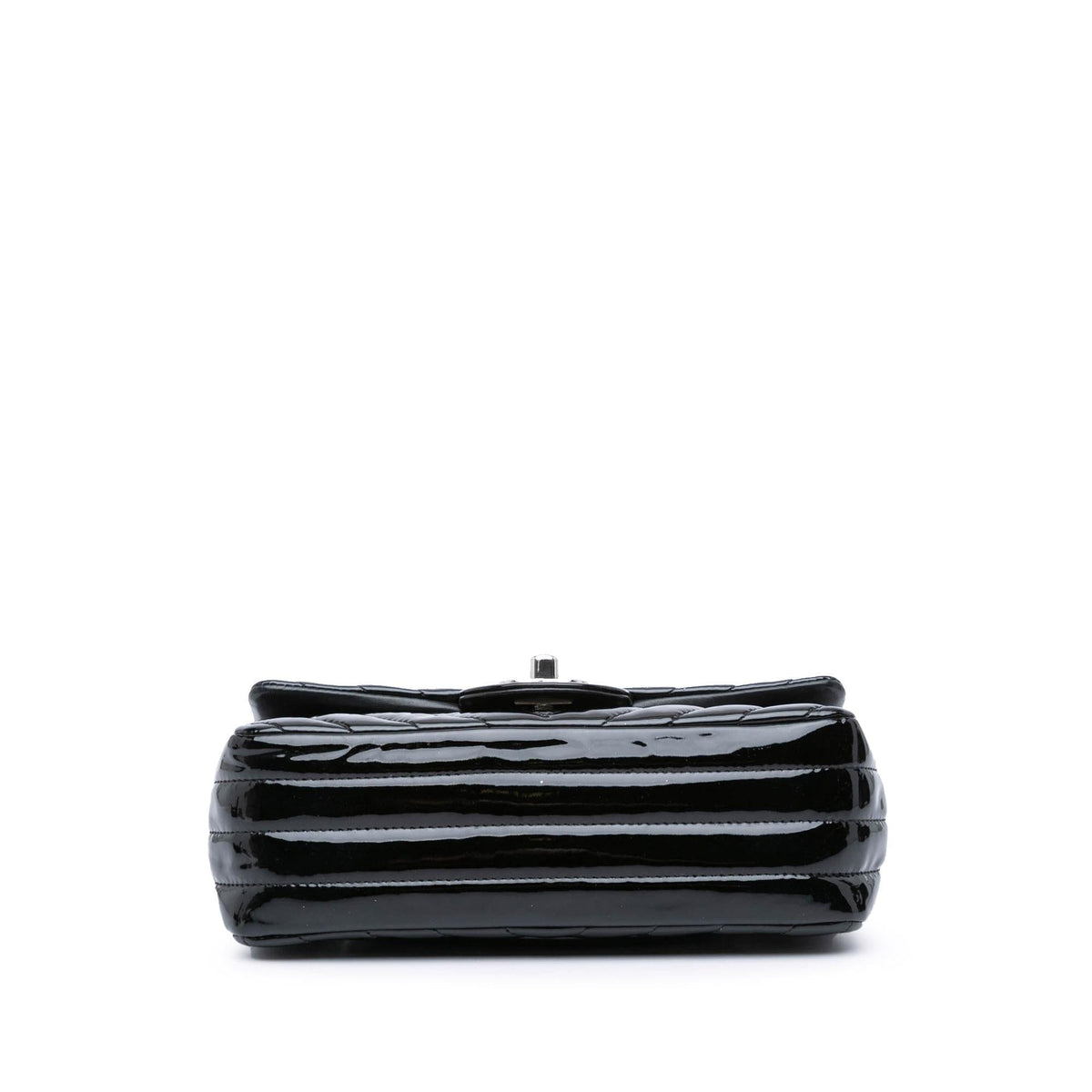 Chanel Mini Rectangular Classic Chevron Patent Single Flap (SHG-XJ1NoR)
