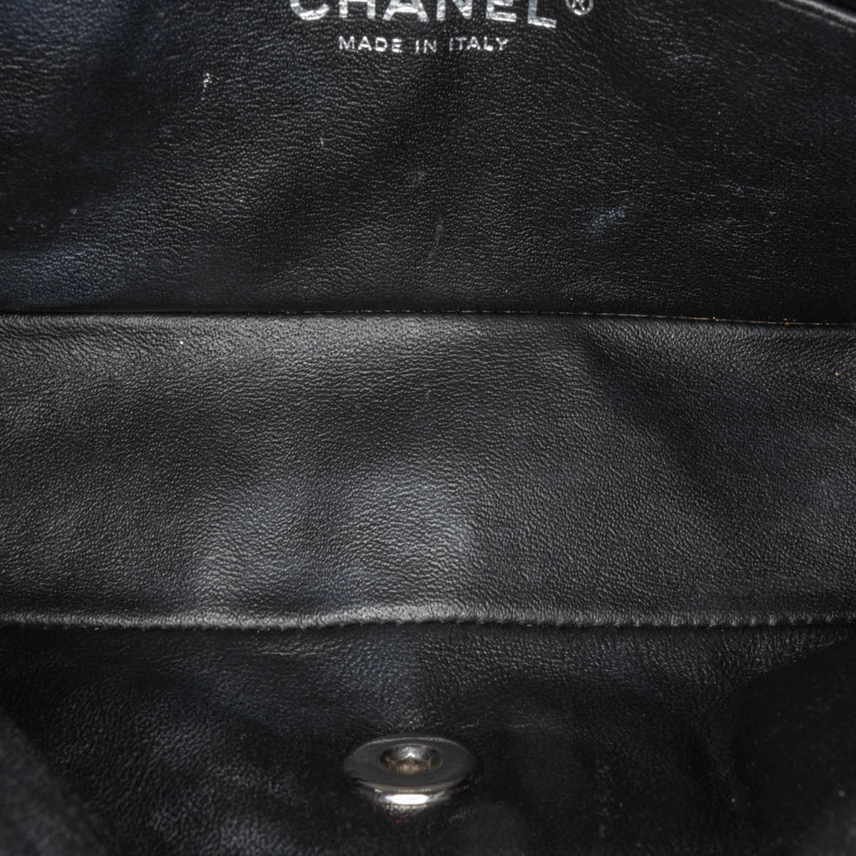 Chanel Mini Rectangular Classic Chevron Patent Single Flap (SHG-XJ1NoR)