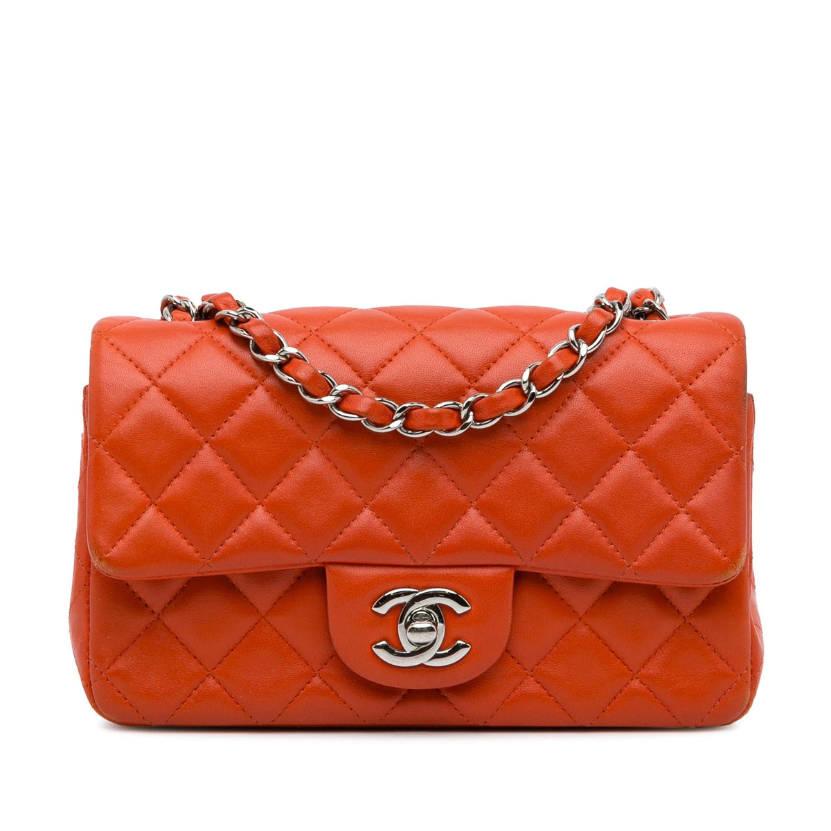 Chanel Mini Rectangular Classic Lambskin Single Flap (SHG-ivLQsv)