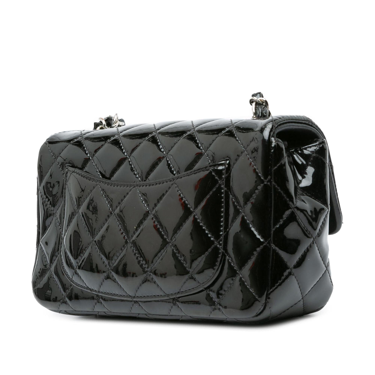 Chanel Mini Rectangular Classic Patent Single Flap (SHG-zYcSdt)
