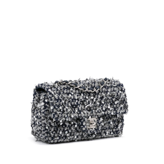 Chanel Mini Sequin Tweed Flap Crossbody (SHG-4UBu25)