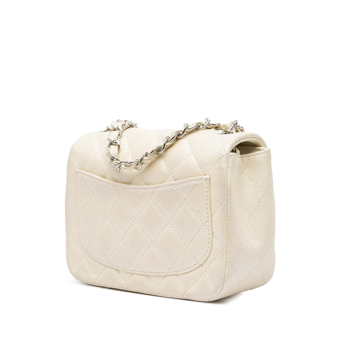 Chanel Mini Square Classic Caviar Single Flap (SHG-q4SPFg)
