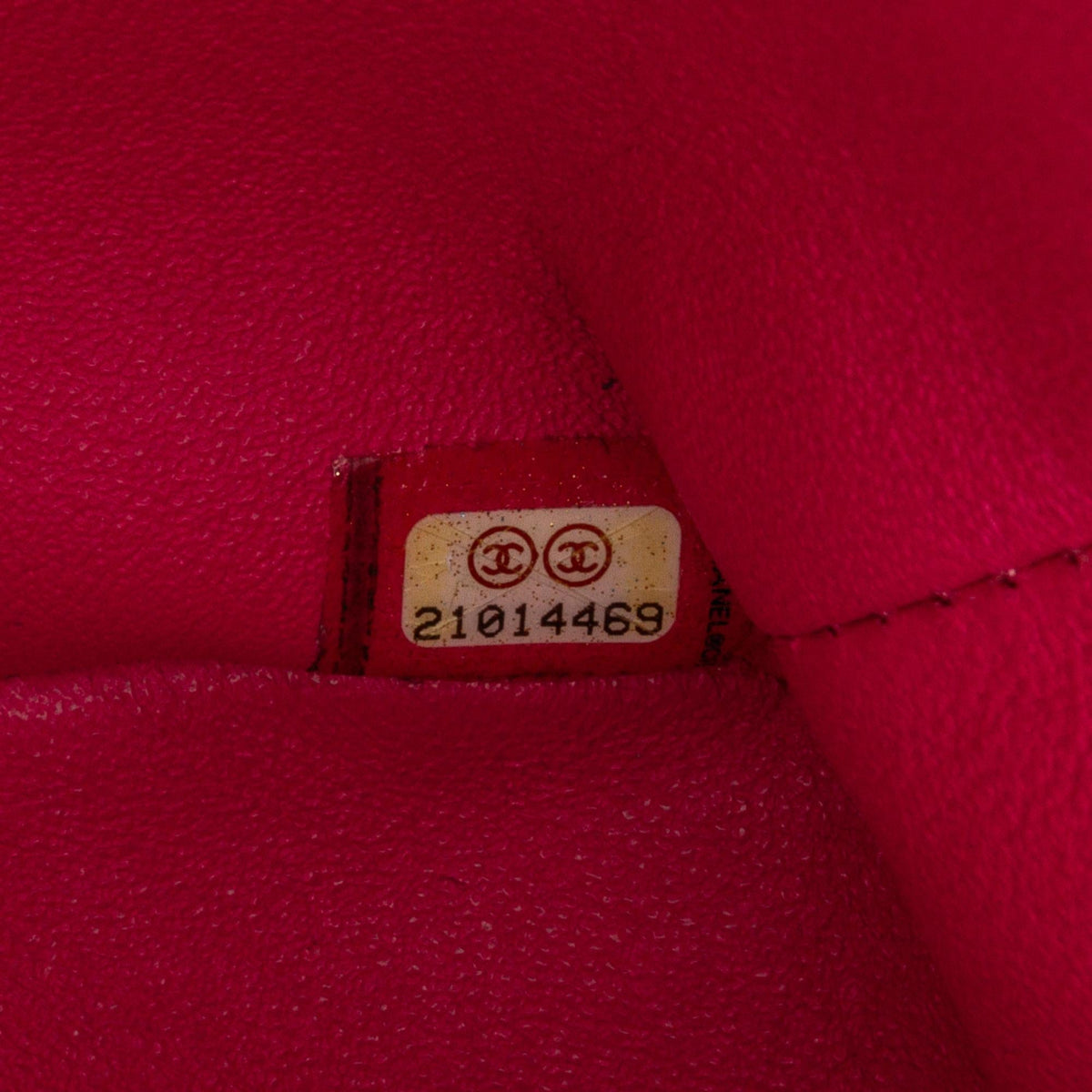 Chanel Mini Square Classic Chevron Lambskin Flap (SHG-Mse1pE)