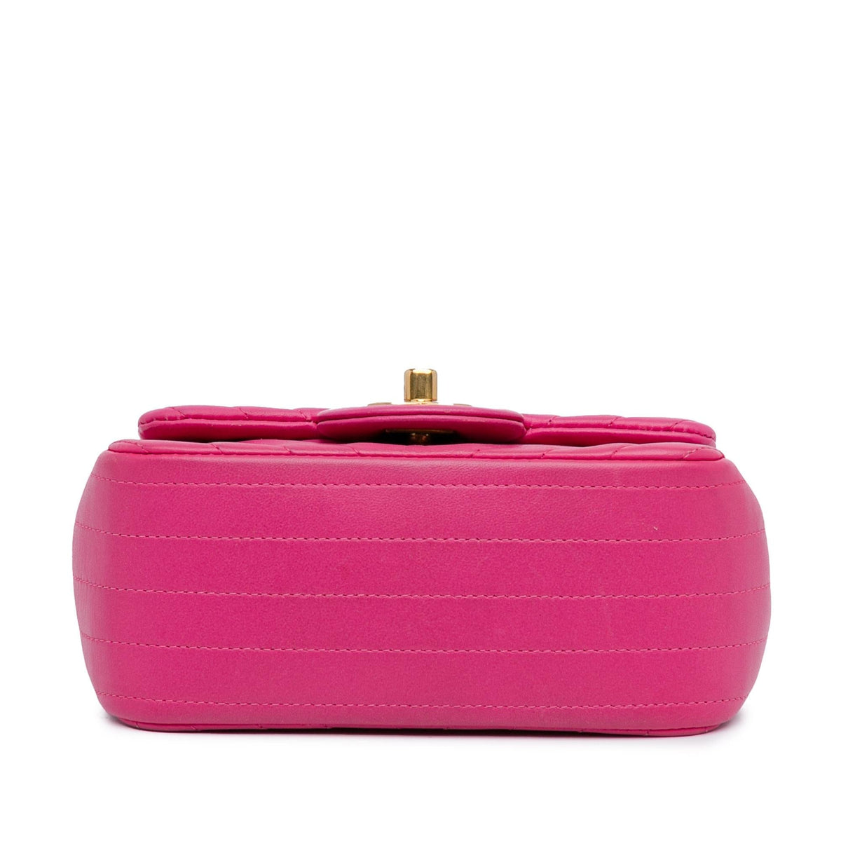 Chanel Mini Square Classic Chevron Lambskin Flap (SHG-8wGObb)