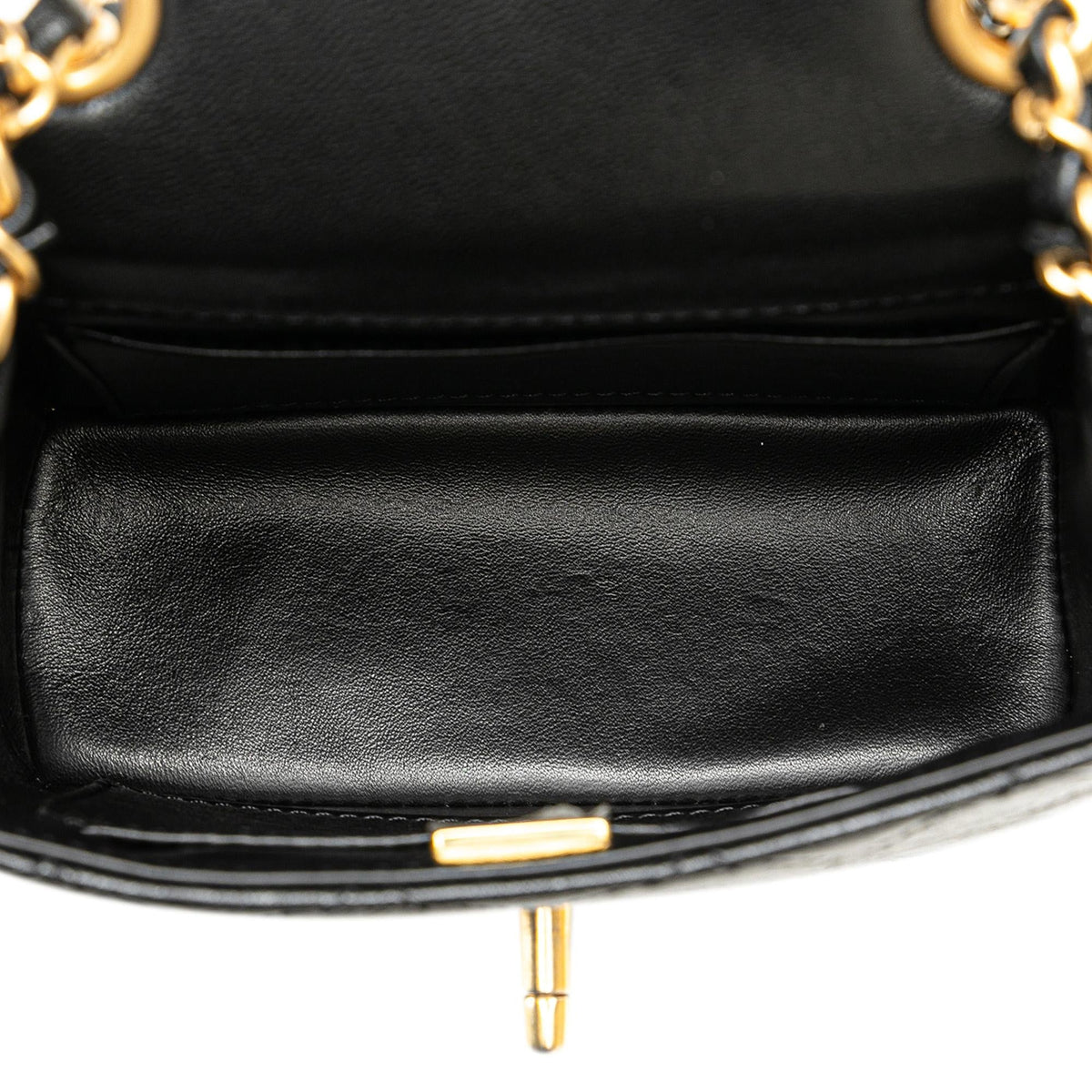 Chanel Mini Square Classic Goatskin Retro Flap (SHG-seV8h1)