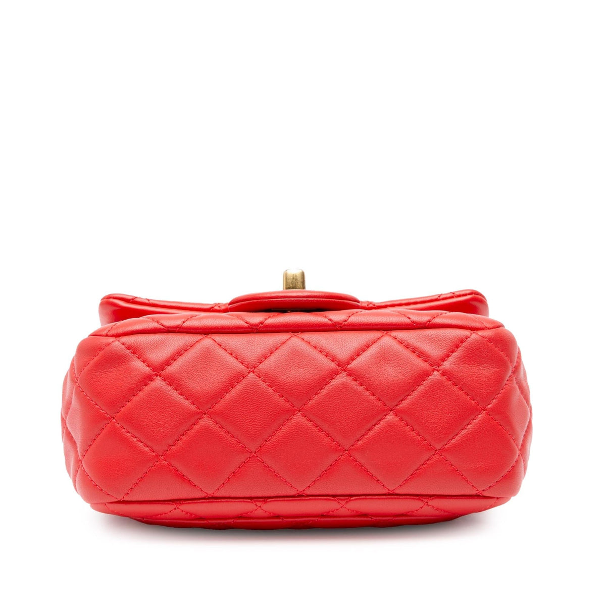 Chanel Mini Square Classic Lambskin Pearl Crush Flap (SHG-LxG6ZT)