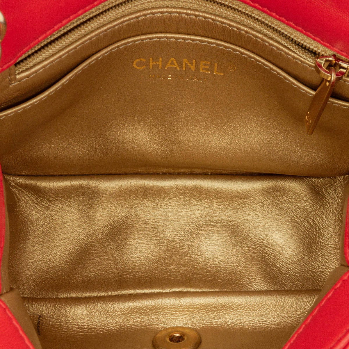 Chanel Mini Square Classic Lambskin Pearl Crush Flap (SHG-LxG6ZT)