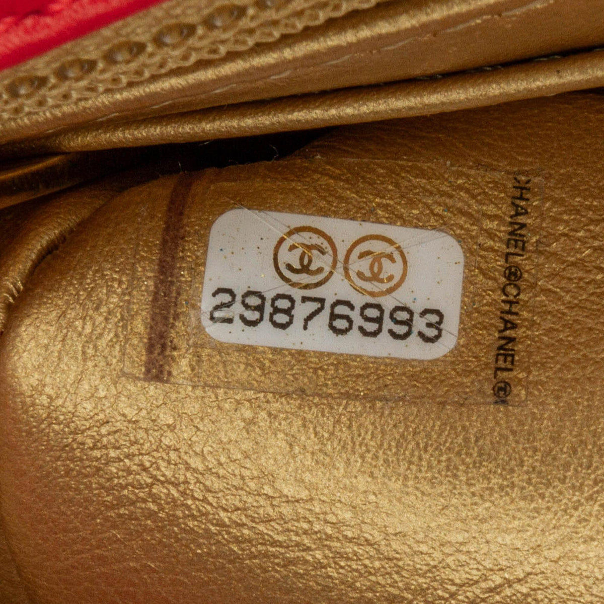 Chanel Mini Square Classic Lambskin Pearl Crush Flap (SHG-LxG6ZT)