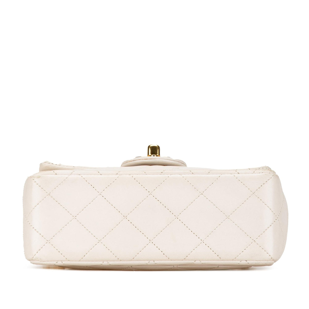 Chanel Mini Square Classic Lambskin Single Flap (SHG-VMgnRl)