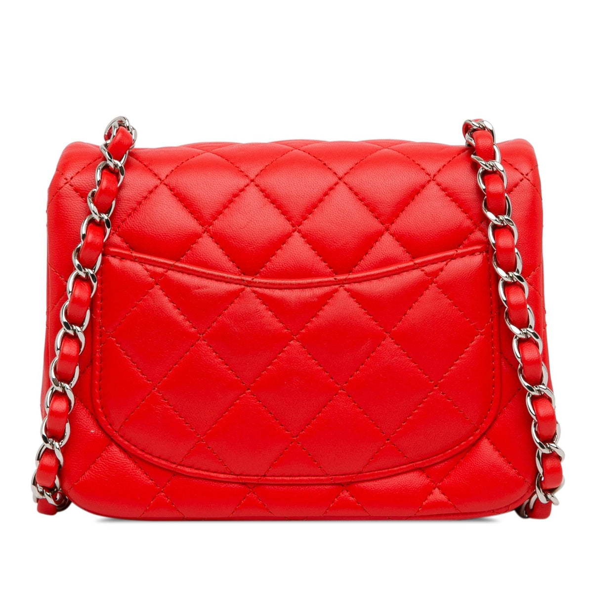 Chanel Mini Square Classic Lambskin Single Flap (SHG-FLXdst)