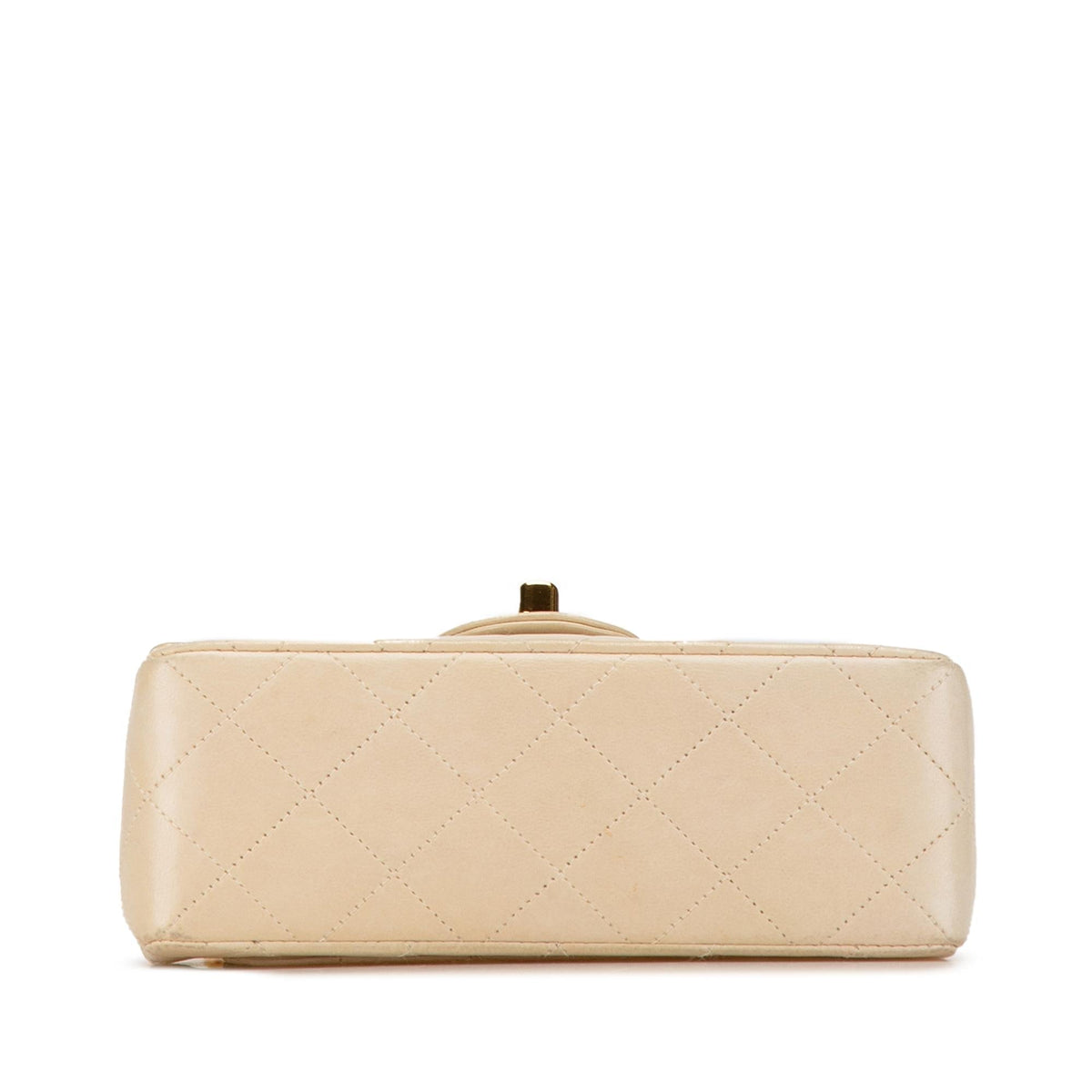 Chanel Mini Square Classic Lambskin Single Flap (SHG-bqoEbP)