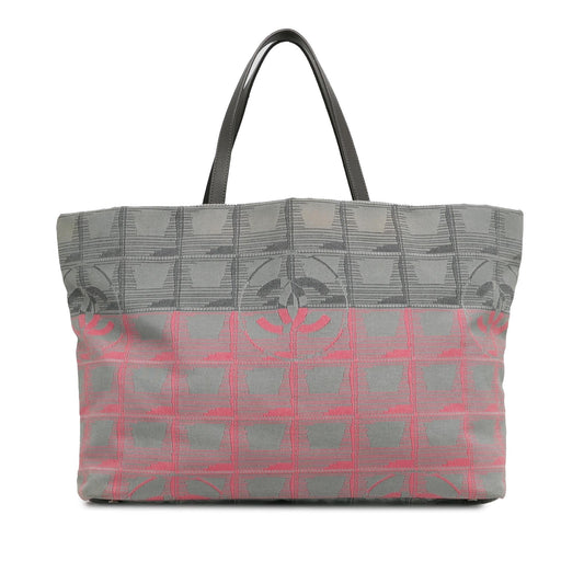 Chanel New Travel Line Bicolor Nylon Tote (SHG-ay6wPX)