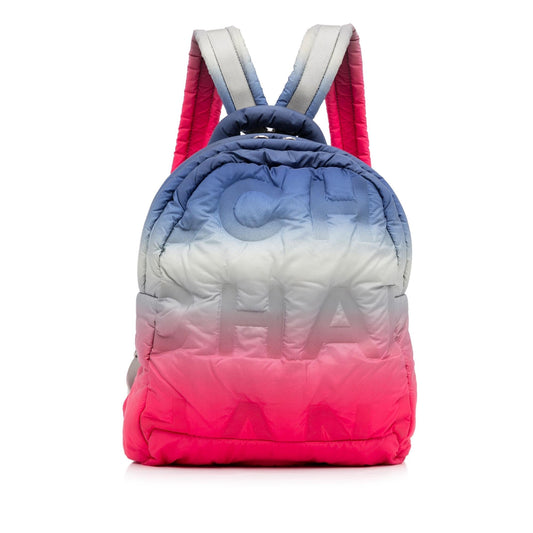 Chanel Nylon Embossed Doudoune Backpack (SHG-gUfGCc)