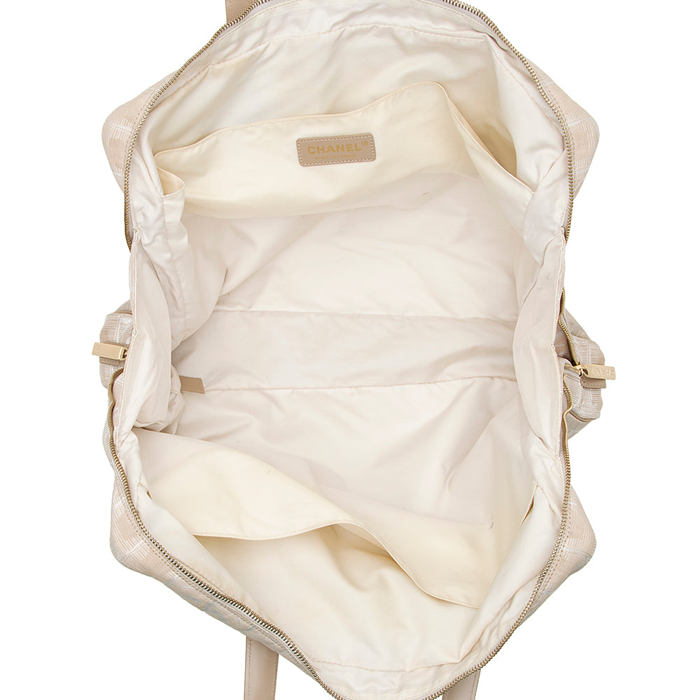 Chanel Nylon Travel Ligne Zip Around Tote (SHF-20593)
